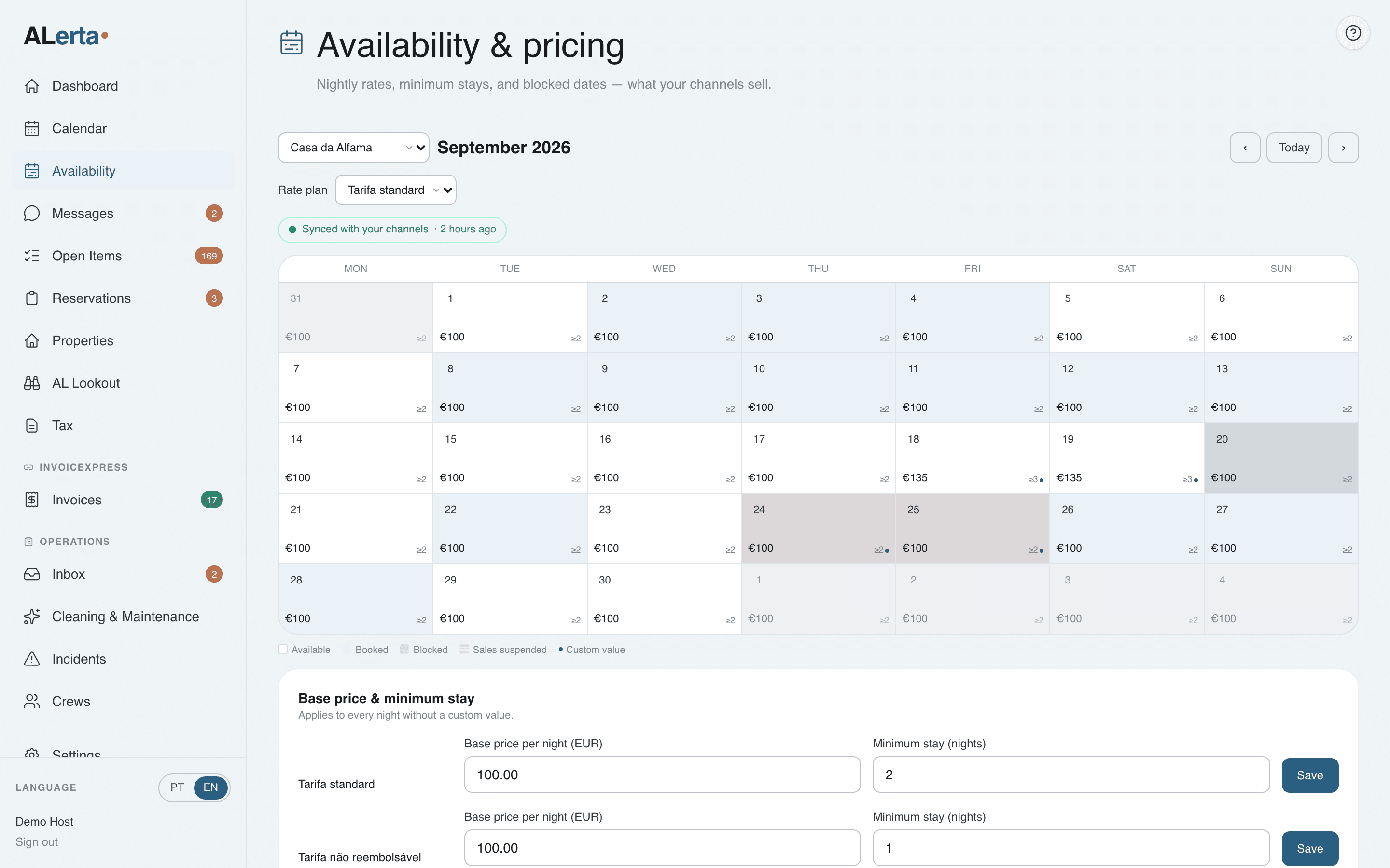 Booking.com and Airbnb, one calendar.